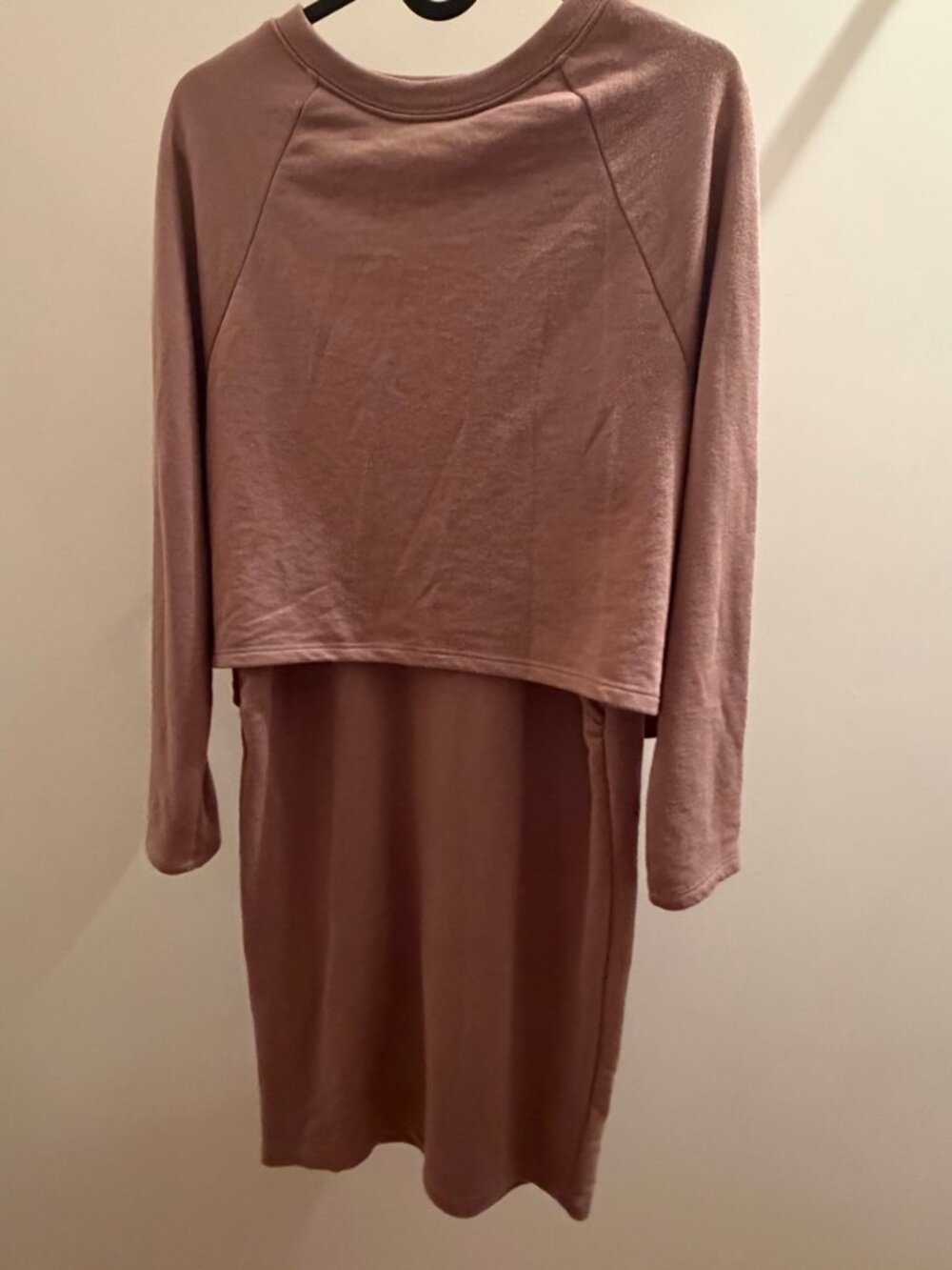 H&M MAMA Nursing Dress Dusty Pink Size S